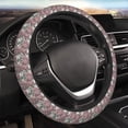 thumbnail image 3 of Lsque Rose Flowers Ultra Soft Car Steering Wheel Cover for Women, Standard 15 inch Size for Truck Van SUV Auto, 3 of 8
