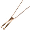 thumbnail image 1 of IFANLANDOR 1Pcs Drum Stick Shape Rose Titanium Steel Anniversary, 1 of 8