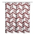 thumbnail image 2 of Creative Products Maroon Chevron 71 x 74 Shower Curtain, 2 of 2
