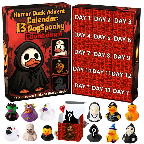 Calendario de Adviento Funewest Duck 2025 con 13 patos de goma para niños