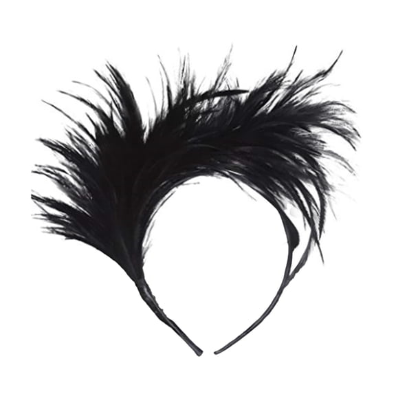 Matoen Retro Hat Feathers Headband for Women Party Cocktail Carnival Headpiece
