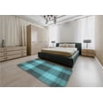 thumbnail image 5 of Ahgly Company Machine Washable Indoor Round Transitional Deep-Sea Green Area Rugs, 5' Round, 5 of 7