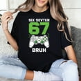 thumbnail image 2 of Six Seven 67 Bruh Gaming T-Shirt – Funny Gamer Graphic Tee with Controller Design for Video Game Fans, 2 of 5