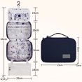 thumbnail image 2 of Toiletry Bag Hanging Travel Toiletry Bag for Man and Women Makeup Bag Waterproof Cosmetic Bag-Navy, 2 of 8
