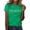 Green#9527, variant on BOOMNY Womens Short Sleeve Tshirts Crew Neck Italian Day Graphic T-Shirts Summer Tee Tops for Women