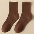 thumbnail image 2 of Couples Spring Summer Tube Solid Color Socks for Men and Women Sweat Absorbent Breathable Athletic Stockings, 2 of 4
