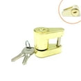 thumbnail image 3 of 1/4" Universal Trailer Coupler Padlock Simple Operation Solid Brass Trailer Locks Waterproof Wear-resistant Theft Protection for, 3 of 8
