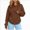 Coffee, variant on ZIXKCGDSE Cat Pouch Hoodie for Women Sweatshirt with Pet Pocket Carrier Pullover Fall Tops Size S