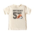 thumbnail image 4 of 5th Birthday Baller Shirt for Boys Sports Theme Five Party T-Shirt for Kids Natural Shirt Youth Small, 4 of 5