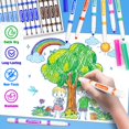 thumbnail image 4 of Rotuladores lavables Ellinjan, 288 unidades, a granel, 12 colores para niños, 4 of 7