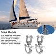 thumbnail image 4 of 2PCS Stainless Steel Swivel Eye Snap Hook - Heavy Duty Snap Clips with Quick Release, Marine Grade, Durable, Universal for Sailboat Rigging, 4 of 7