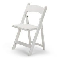 Titan Series Wood Folding Chair - White - 4 Pack