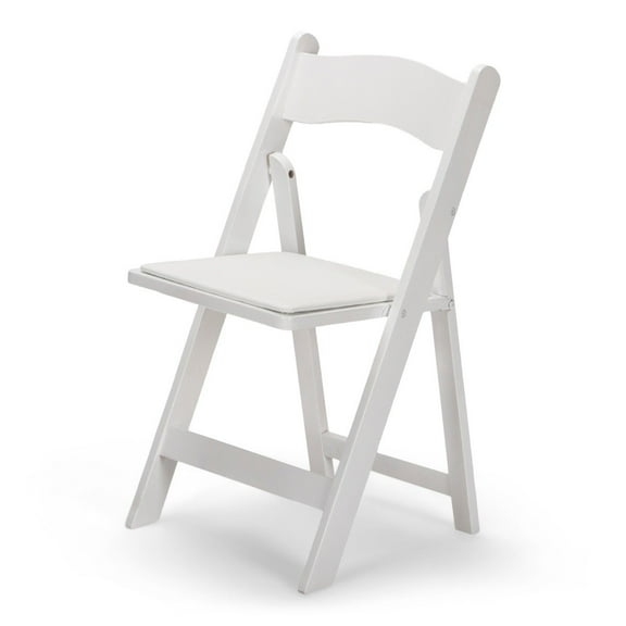 Titan Series Wood Folding Chair - White - 4 Pack