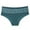 Blue, variant on Bixock Plus Size Briefs for Women Cotton Underwear Mid Waist Lace Solid Color High Stretch Soft Breathable Ladies Daily Underwear Briefs