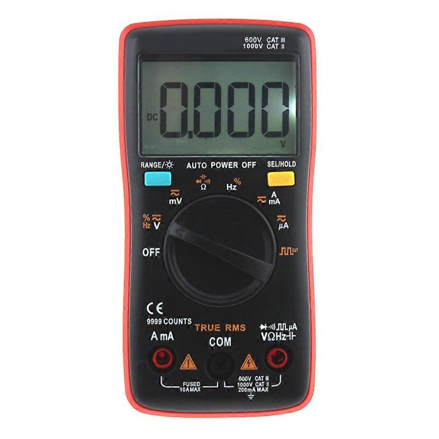 Auto-Ranging Digital Multimeter Voltage Tester Electronic Measuring Instrument 5.31 In 1Set Ideal For School Factory Use