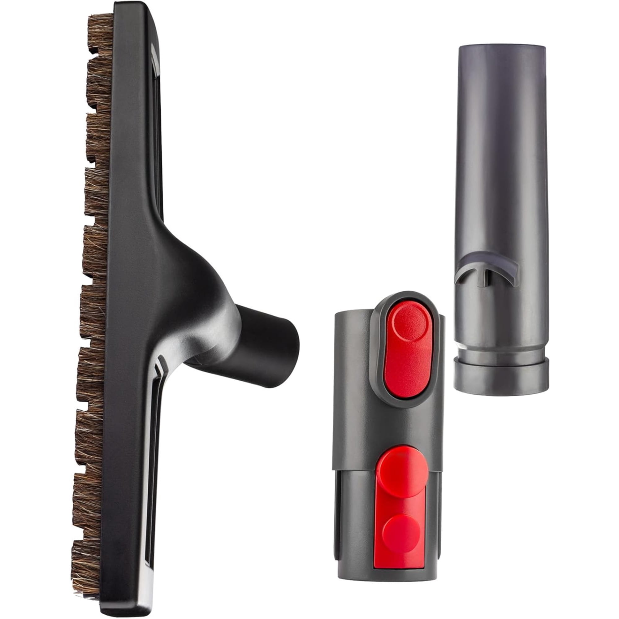 12 Inch Hardwood Floor Brush Attachment for Dy*son V6 V7 V8 V10 V11 Cordless Vacuum, with 2 Adapters