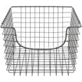 thumbnail image 2 of Diversified Scoop Wire Storage Basket, Medium, Industrial Gray, 6-Pack, 2 of 8