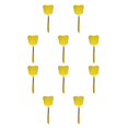 thumbnail image 1 of Moyic Matamoscas de acero inoxidable, antideslizante, Color sólido, portátil, ergonómico, telescópico, 12cm, PE, matamoscas, insectos, Amarillo 10Conjunto, 1 of 6