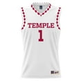 thumbnail image 2 of Unisex GameDay Greats #1 White Temple Owls Lightweight Men's Basketball Fashion Jersey, 2 of 4