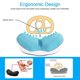thumbnail image 3 of Almohadilla para muñeca de ratón de espuma viscoelástica y almohadilla para muñeca de teclado, mousepad antideslizante, soporte para muñeca, para oficina Levamdar  Modelos de deportes electrónicos, 3 of 8