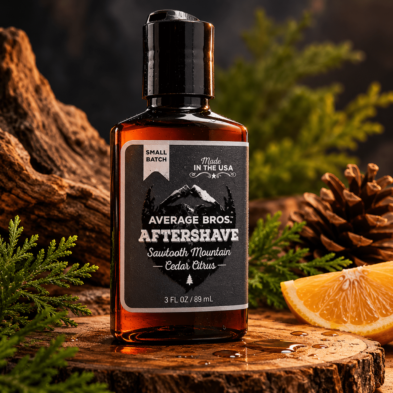 Sawtooth Mountain Cedar Citrus Aftershave