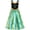 Green, variant on Princess Dress Anna Costume Dress Up Cosplay 6 Years