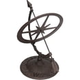thumbnail image 3 of Armillary Sundial Ornament Cast Iron Garden Feature Statue Clock Metal Compass, 3 of 3