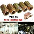 thumbnail image 4 of 20X Brake Line Fittings Set for 3/16" Tube Inverted Flares Metric End Union Nuts, 4 of 11