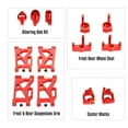 thumbnail image 4 of Para WLtoys XKS 144001 RC Racing Car Frente Trasero Aleación de aluminio Brazos de suspensión Kit de Abody Rojo, 4 of 7