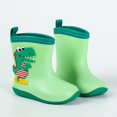 thumbnail image 2 of Otqutp Toddler Rain Boots Dinosaur Cartoon Children Rain Shoes Boys Girls Water Shoes Baby Waterproof Shoes for Kids, 2 of 3