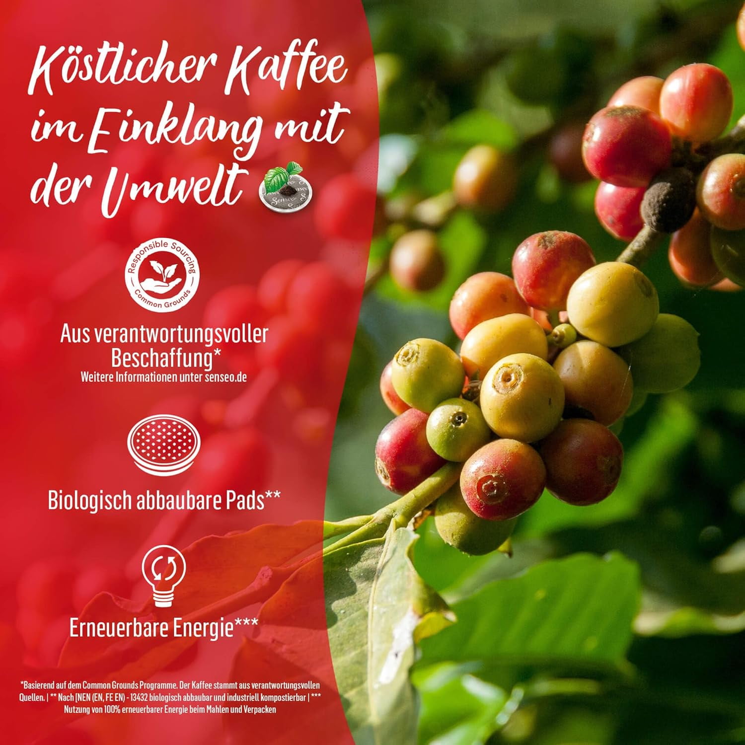 Senseo Medium Roast Coffee Pads Guten Morgen Xl Strong & Intensiv, 5-Pack, 125g Coffee Pods
