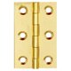 thumbnail image 5 of Speravity Bisagras 6 Agujeros de montaje Conector de puerta Herramienta de hardware Cerradura de muebles Bisagra de ventanas sólidas para Ciego/2in/Latón 2Conjunto, 5 of 6