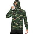 thumbnail image 2 of Mifsaly Lightweight Zip Up Hoodie Men Upf 50+ Sun Protection Shirts Camouflage Lightweight Summer Hoodies Hunting Outdoor Sweatshirt with Mask M, 2 of 7
