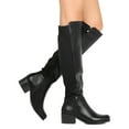 thumbnail image 2 of New Women Nature Breeze Hybrid01OK Leatherette Knee High Bi-Material Riding Boot, 2 of 3