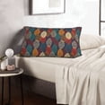 thumbnail image 6 of Lsque Autumn Leaves Pattern Pillow Case – Soft & Cozy Throw Pillow Cover, Hypoallergenic Cushion Case for Sleeping Women with Envelope Closure-14"x20", 6 of 6