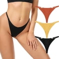 thumbnail image 7 of Womens Sexy Seamless ice silk Low-waist Metal buckle Underwear T-pants Thong, 7 of 7