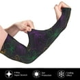 thumbnail image 3 of Goofa Mardi Gras Carnival Pattern UV Sun Protection Arm Sleeves, UPF 50 Sports Cooling Arm Compression Sleeves for Men Women Teenager, 3 of 8