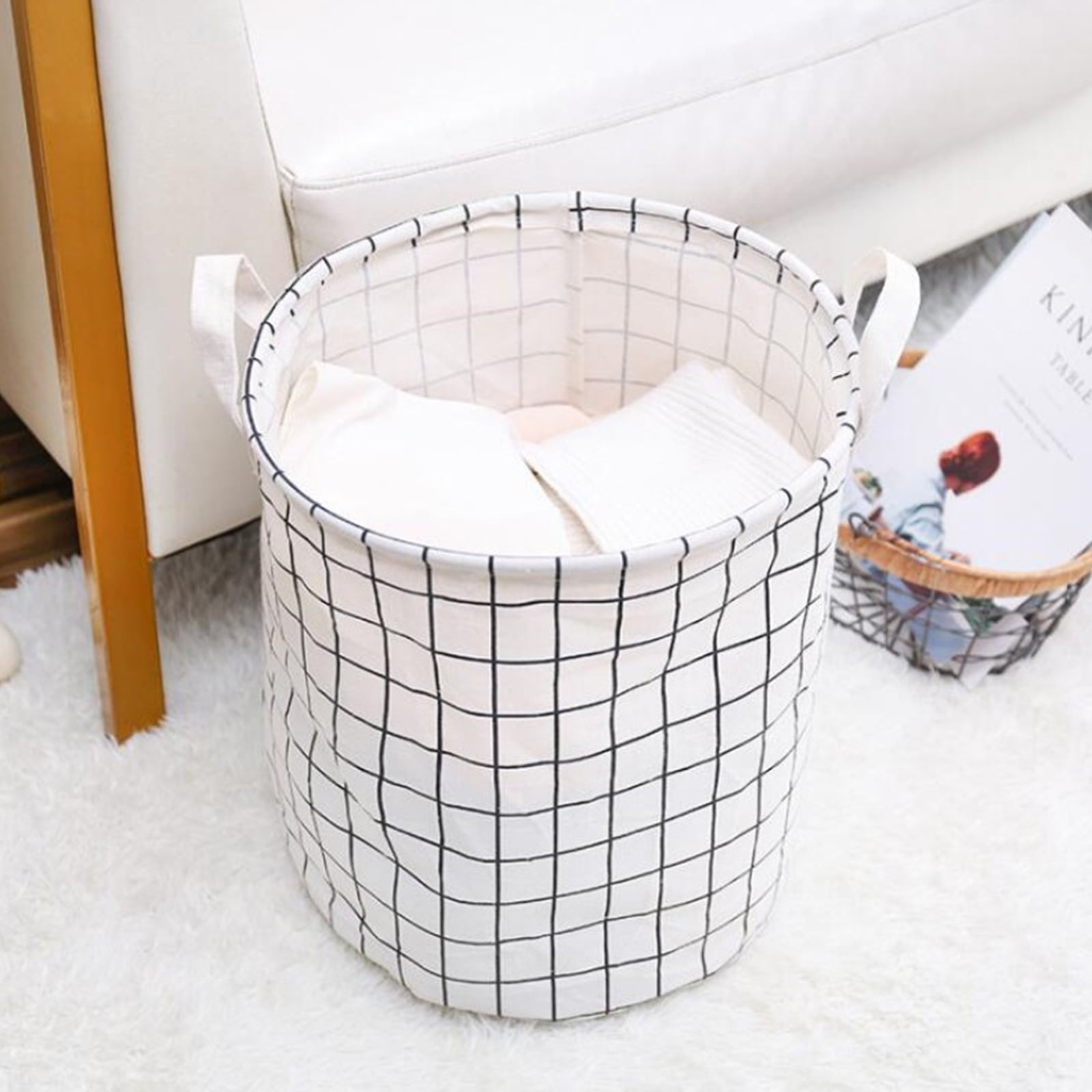 Collapsible Hanging Laundry Basket with Handle Storage Organization Di–  SearchFindOrder