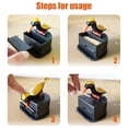 thumbnail image 4 of Injueey Dispensador automático de palillos de dientes, caja de palillos de para pájaros, dispensador de palillos de para Cocina y Comedor Naranja, 4 of 6
