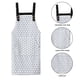 thumbnail image 3 of Delantal floral de 2 piezas, delantal de lona impermeable de verano para mujer para cocina y hogar, para catering, 3 of 5