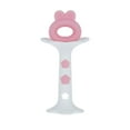 thumbnail image 2 of Nuby 2pk Silicone Fun Teether, Bunny & Tuba Teether, Pink and Yellow, 2 of 9