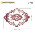 thumbnail image 2 of REGALWOVEN Retro Lace Placemat Oval Embroidered Table Place Mats French Doilies Red, 2 of 7