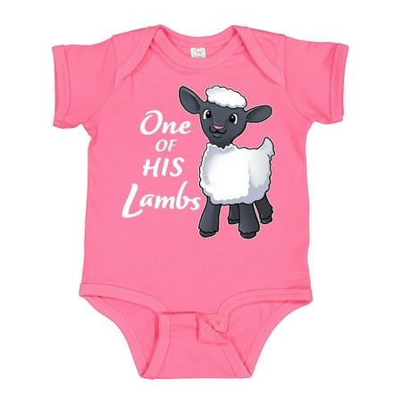 

Inktastic One of His Lambs- Easter Sheep Gift Baby Boy or Baby Girl Bodysuit