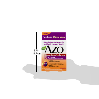 AZO Bladder Control and Weight Management Dietary Supplement, 48 Capsules - image 3 of 8