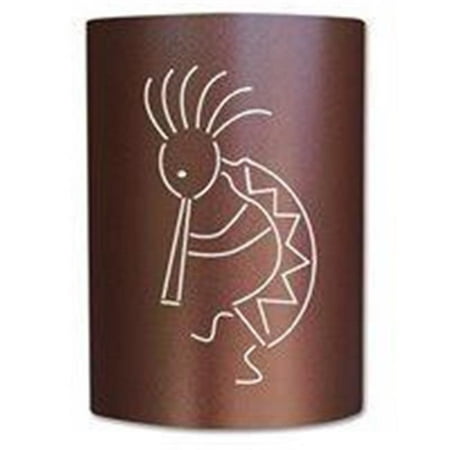 Copper Standard Sconce Slip On Sconce KO-CC-004 Copper Canyon Kokopelli Sconce. Jelly jar light fixture included ()
