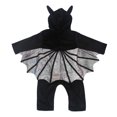 thumbnail image 4 of YunPes Newborn Baby Halloween Onesie Vampire Bat Winged Hooded Jumpsuit Cute Funny One-Piece Dress Up Carnival Birthday Party Wear, 4 of 8