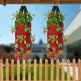 thumbnail image 2 of TSV 13.8 in Red Non-Woven Hanging Planters with 13 Growth Ports (2 Count), 2 of 7
