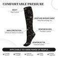 thumbnail image 2 of Sikiie Neon Dinosaur 1 Pairs Compression Socks for Men and Women 15-20 mmHg Running Support Socks, 2 of 7