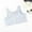 White, variant on Patlollav Bras for Women Plus Padded Underwear Front Buckle Breathable Running Vest Bra