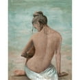 thumbnail image 3 of Cusson, Marie Elaine 15x18 Black Modern Framed Museum Art Print Titled - Study of a Woman I (head left), 3 of 5